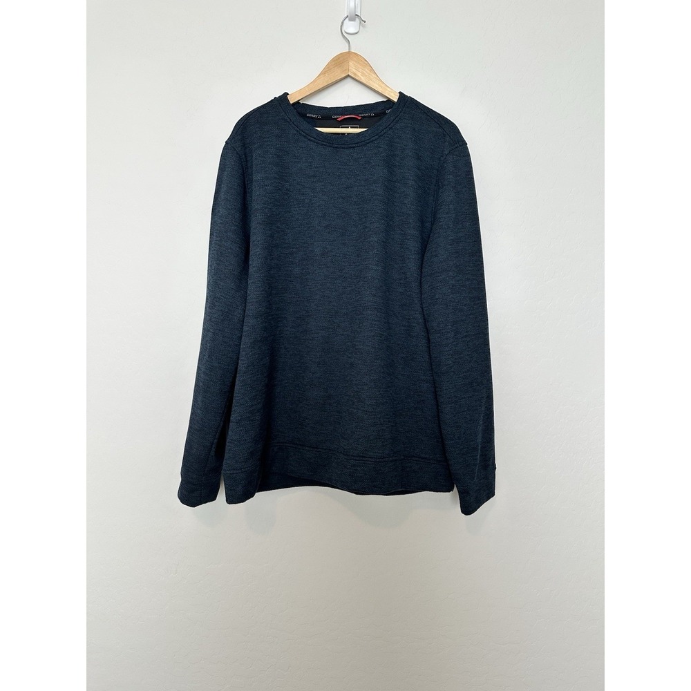 NWOT Gerry Men's 2X Navy Blue Crewneck Sweatshirt Textured